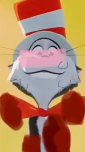 ai character: Cra cat in the hat background
