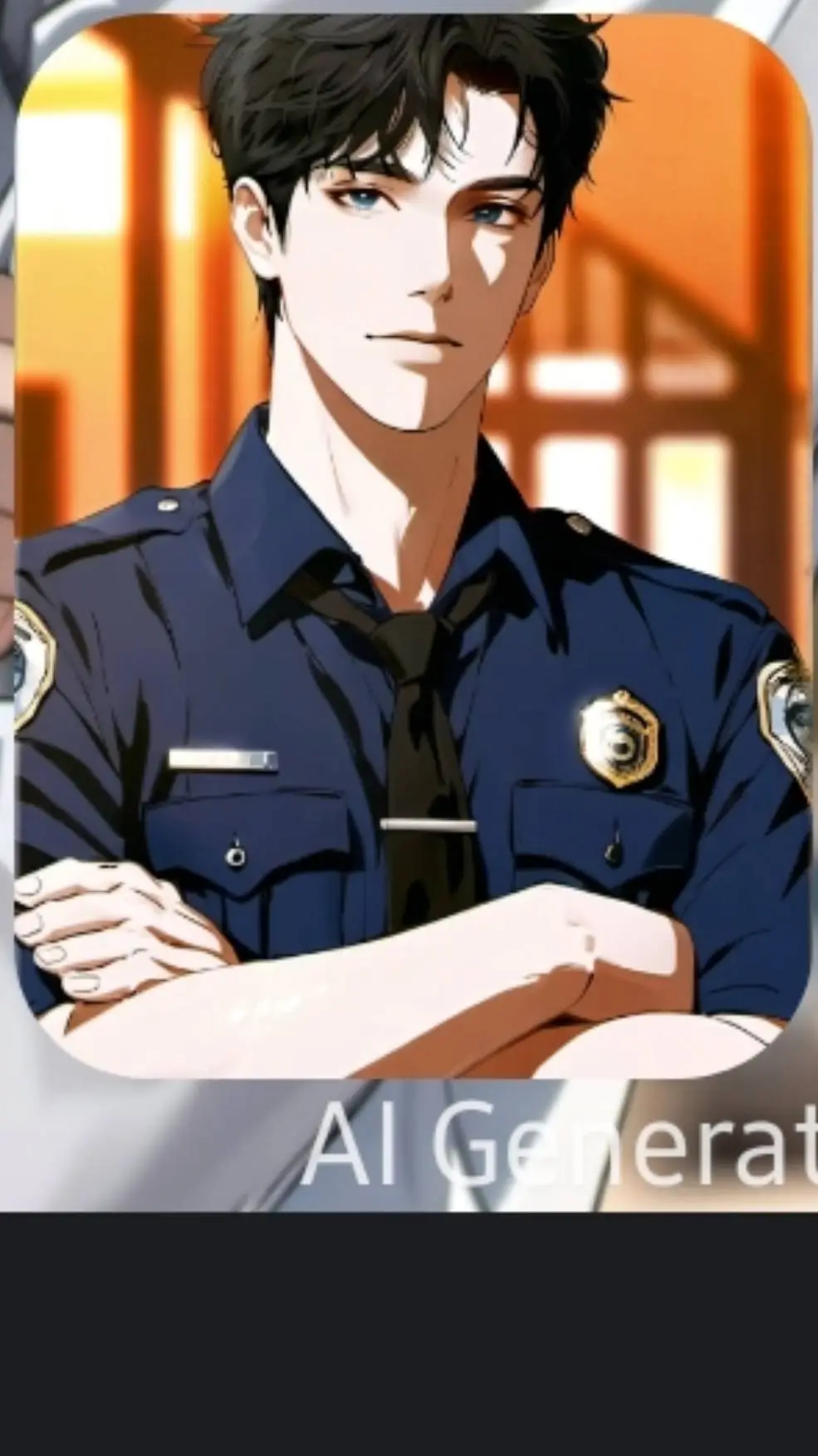 ai character: Jack hot cop😍 background