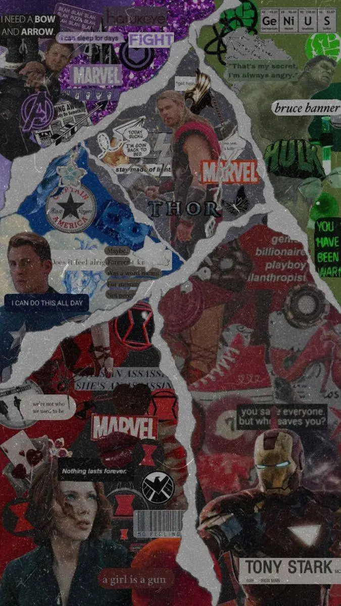 ai character: avengers  background