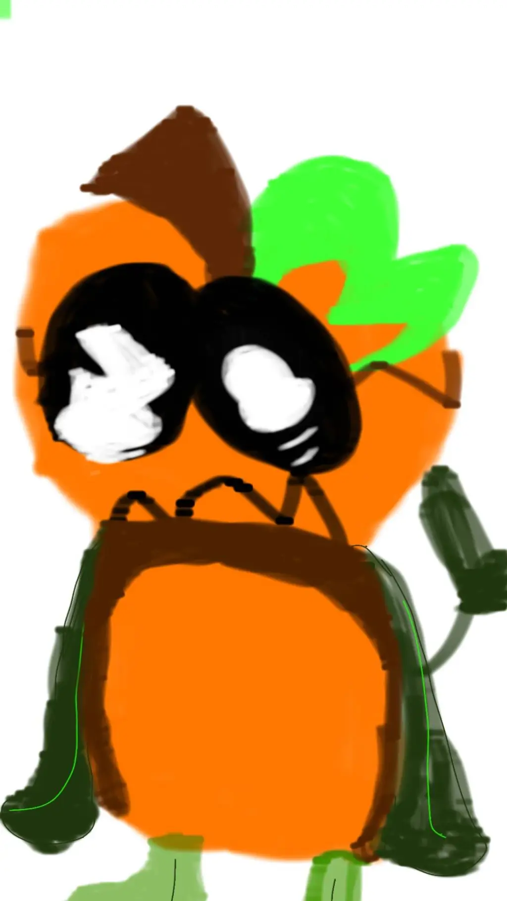 ai character: sad gourdy background