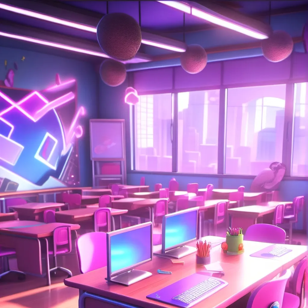 chat with ai character: classroom