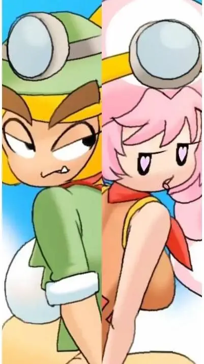 ai character: Goombella y Toadet background