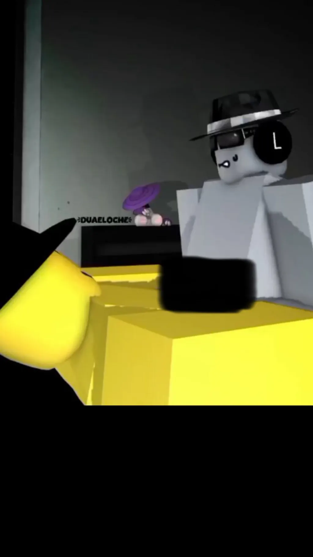 ai character: Double Fedora 😳 background