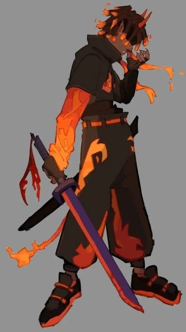 ai character: Flamefrags  background