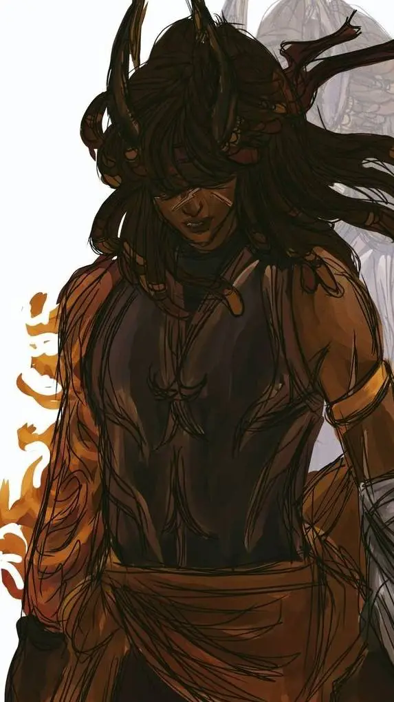 ai character: Flamefrags  background