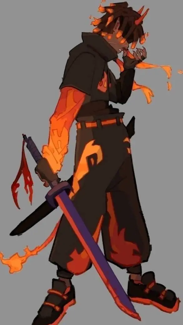 ai character: Flamefrags  background