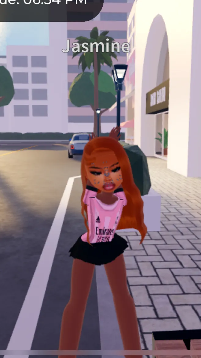 ai character: Jasmine 🥺ྀི background