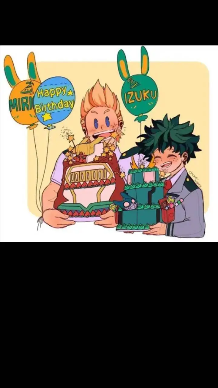 ai character: double birthday background