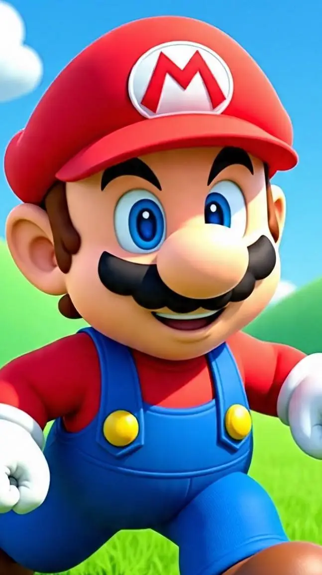 ai character: MARIO BROS  background