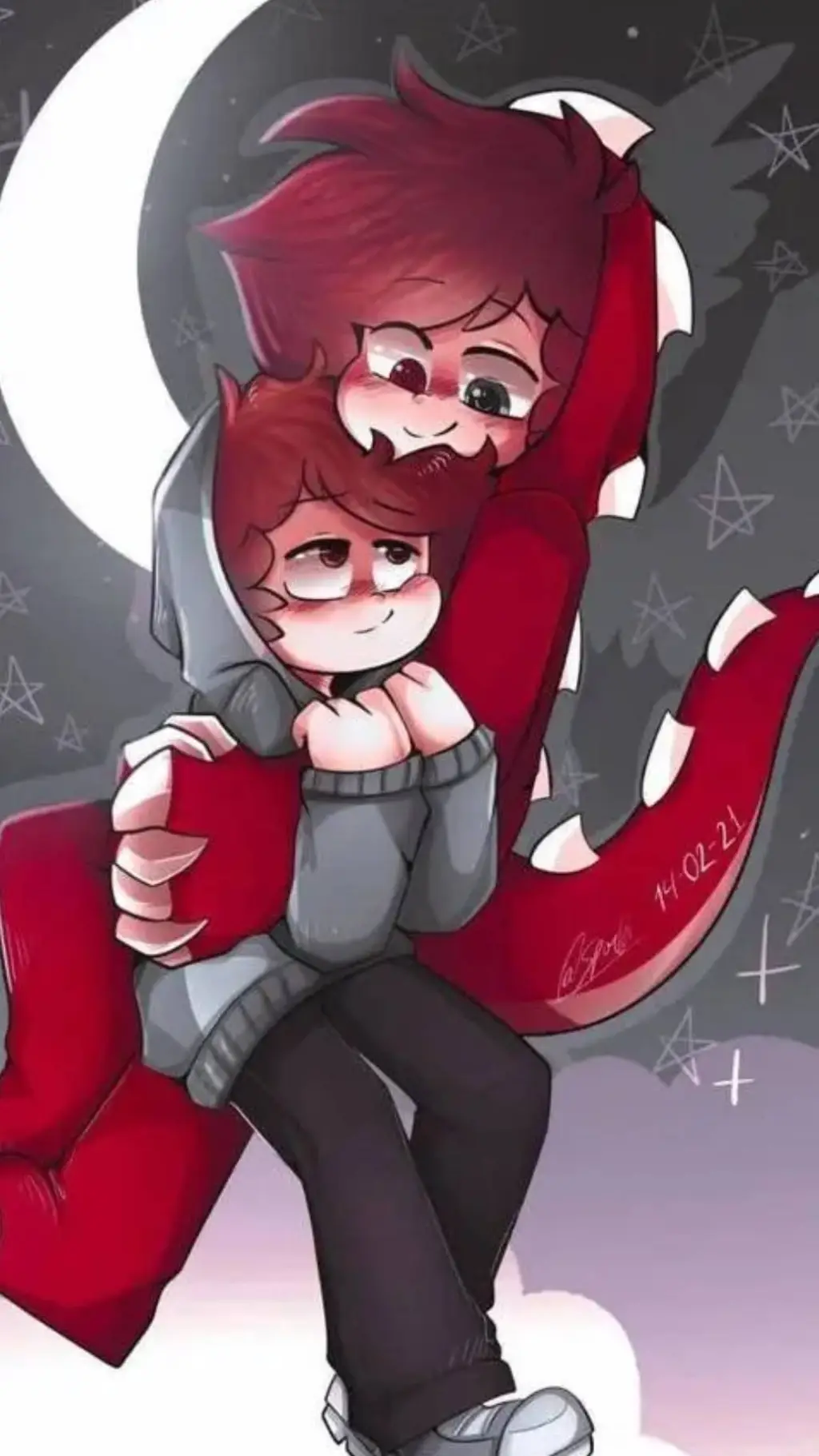 ai character: ՏƤⱭRƬƠR❤💙 background