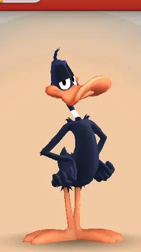ai character: Daffy duck  background