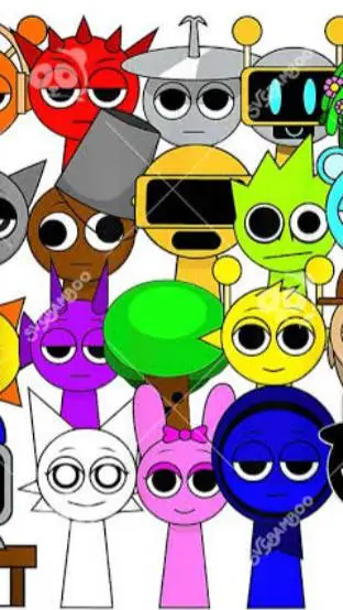 ai character: Sprunki background