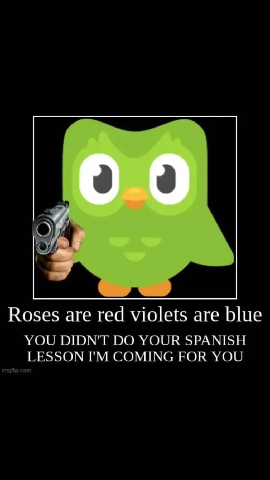 ai character: anrgry dualingo background