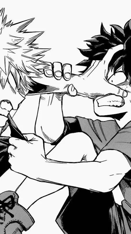 ai character: MIDORYA OR BAKUGO background