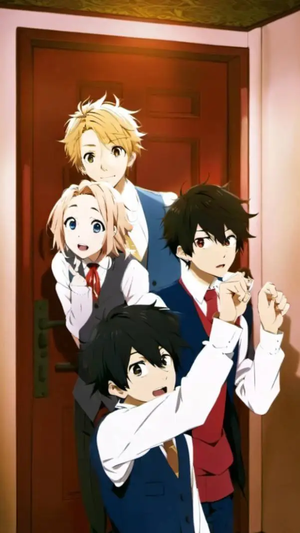 ai character: BOY SNEEKS IN. MHA background