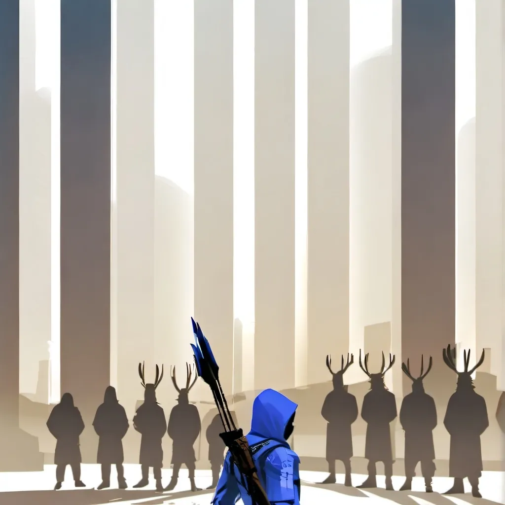 chat with ai character: war blue vs red