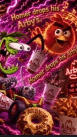 ai character: Arby’s takeover background