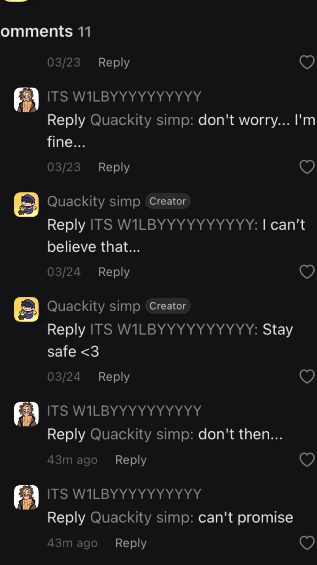 ai character: Dear ITS W1LBY. background