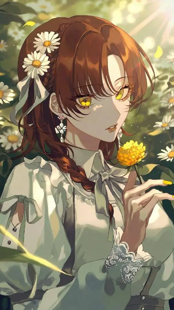 ai character: Кью  background
