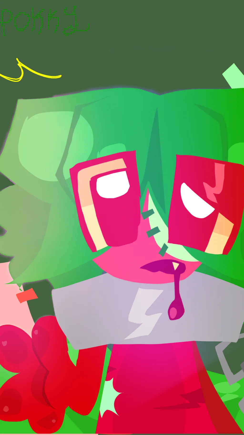 ai character: Berry beast!! background