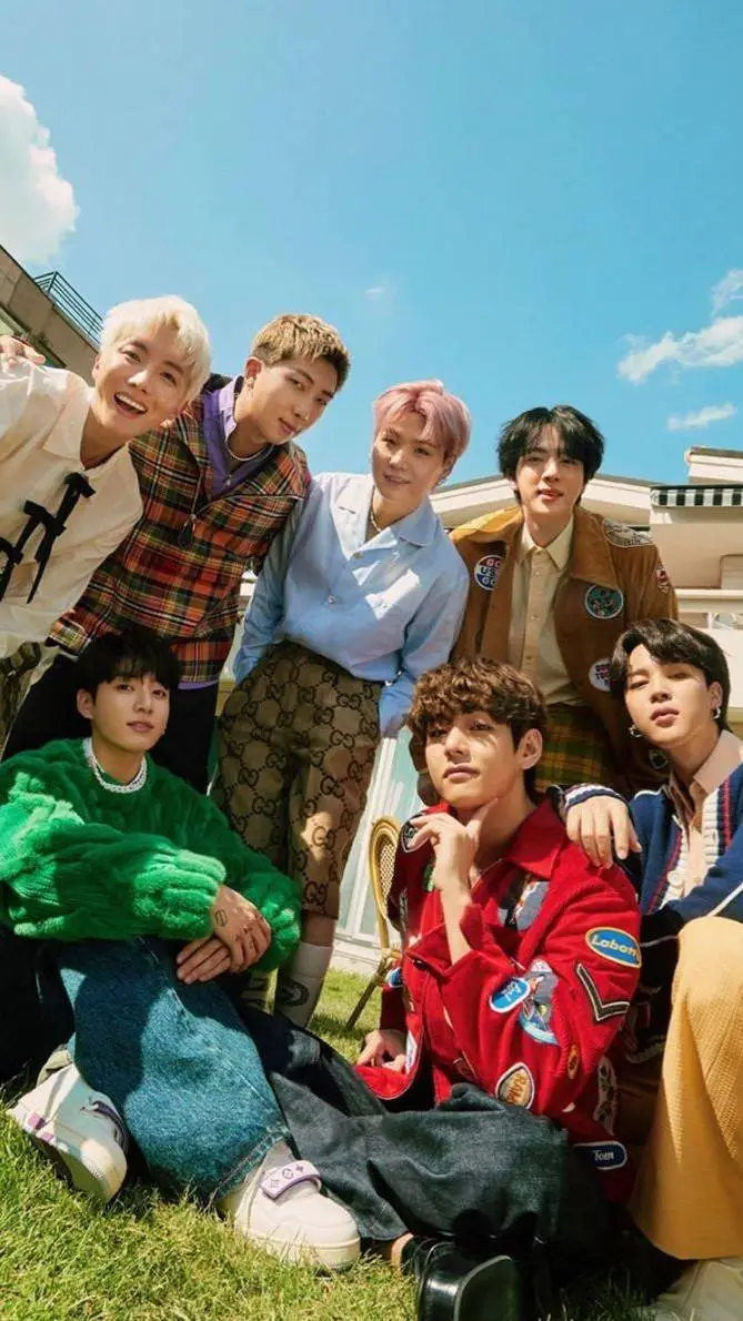 ai character: BTS 💜🔮 background