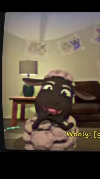 ai character: Wooly the sheep background