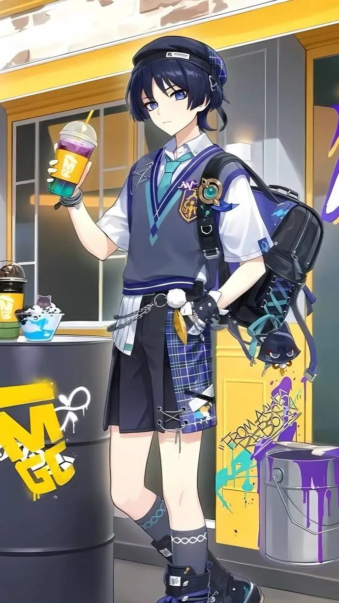 ai character: Popular Bf Scara background