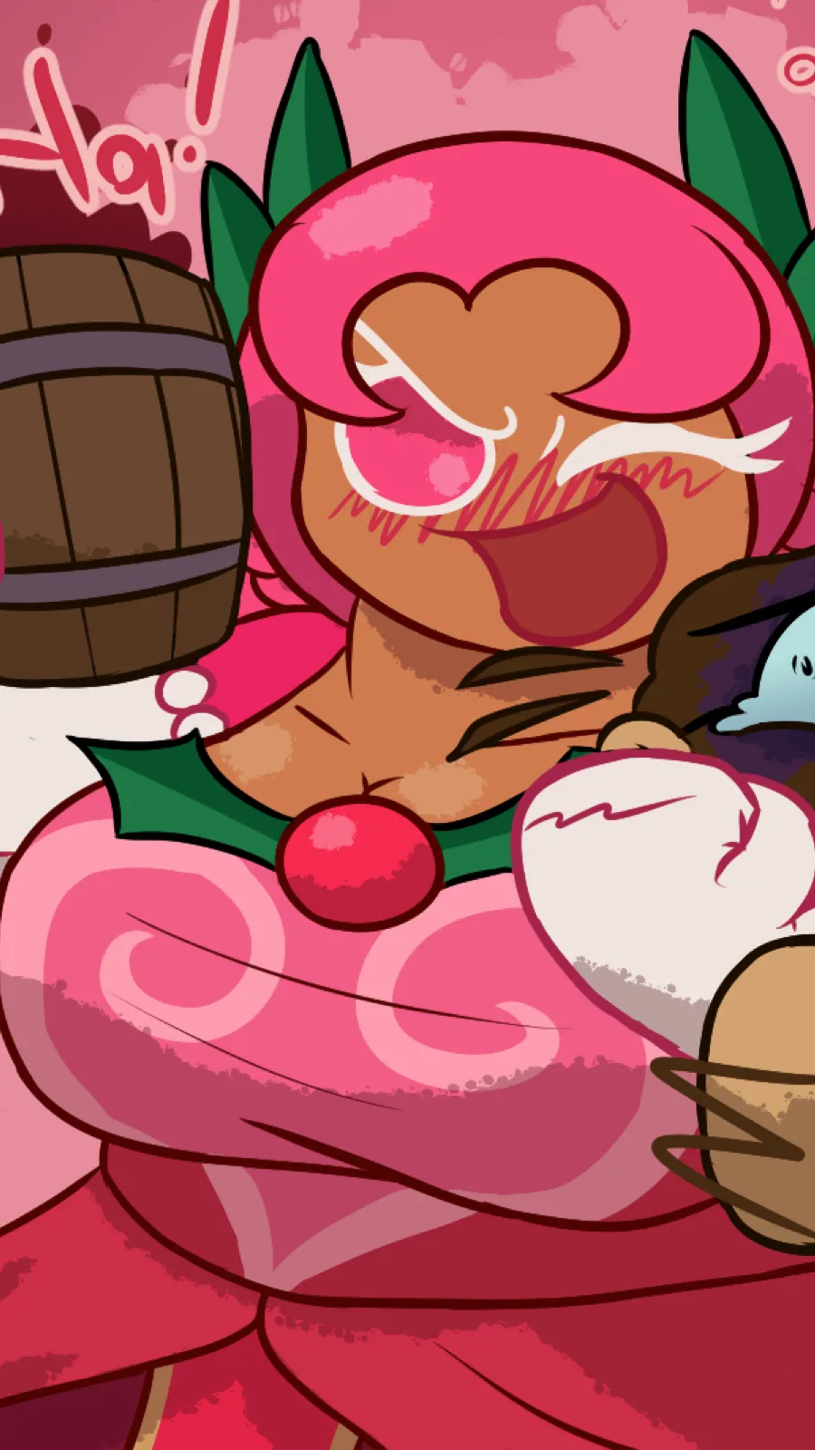 ai character: Hollyberry Cookie background