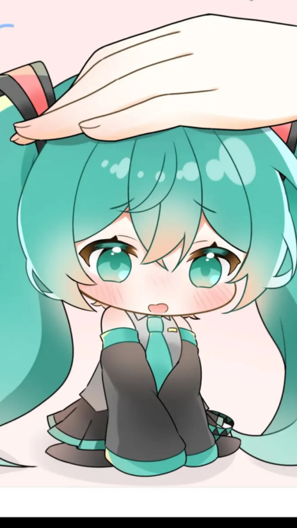 ai character: Miku ￼ background