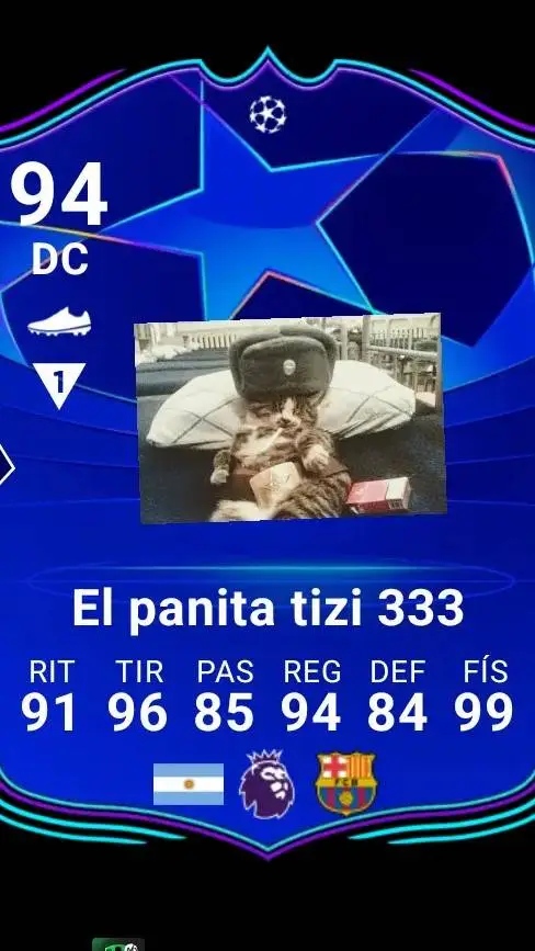 ai character: hare cartas de fc background