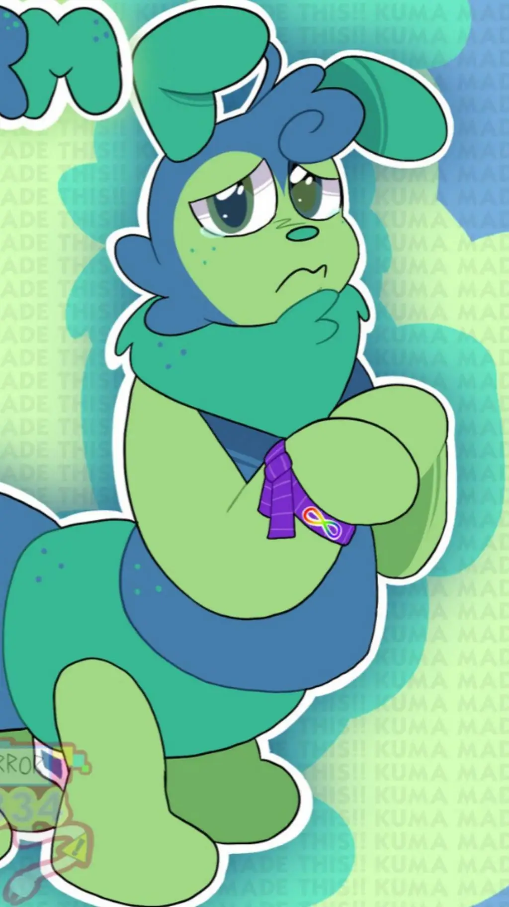 ai character: Squirm  background