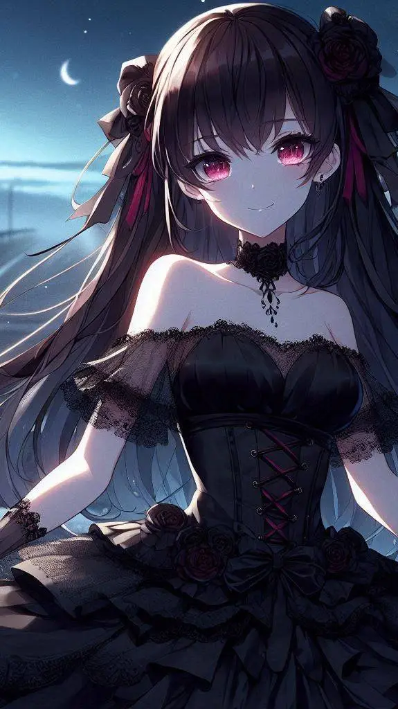 ai character: princesa vampira  background