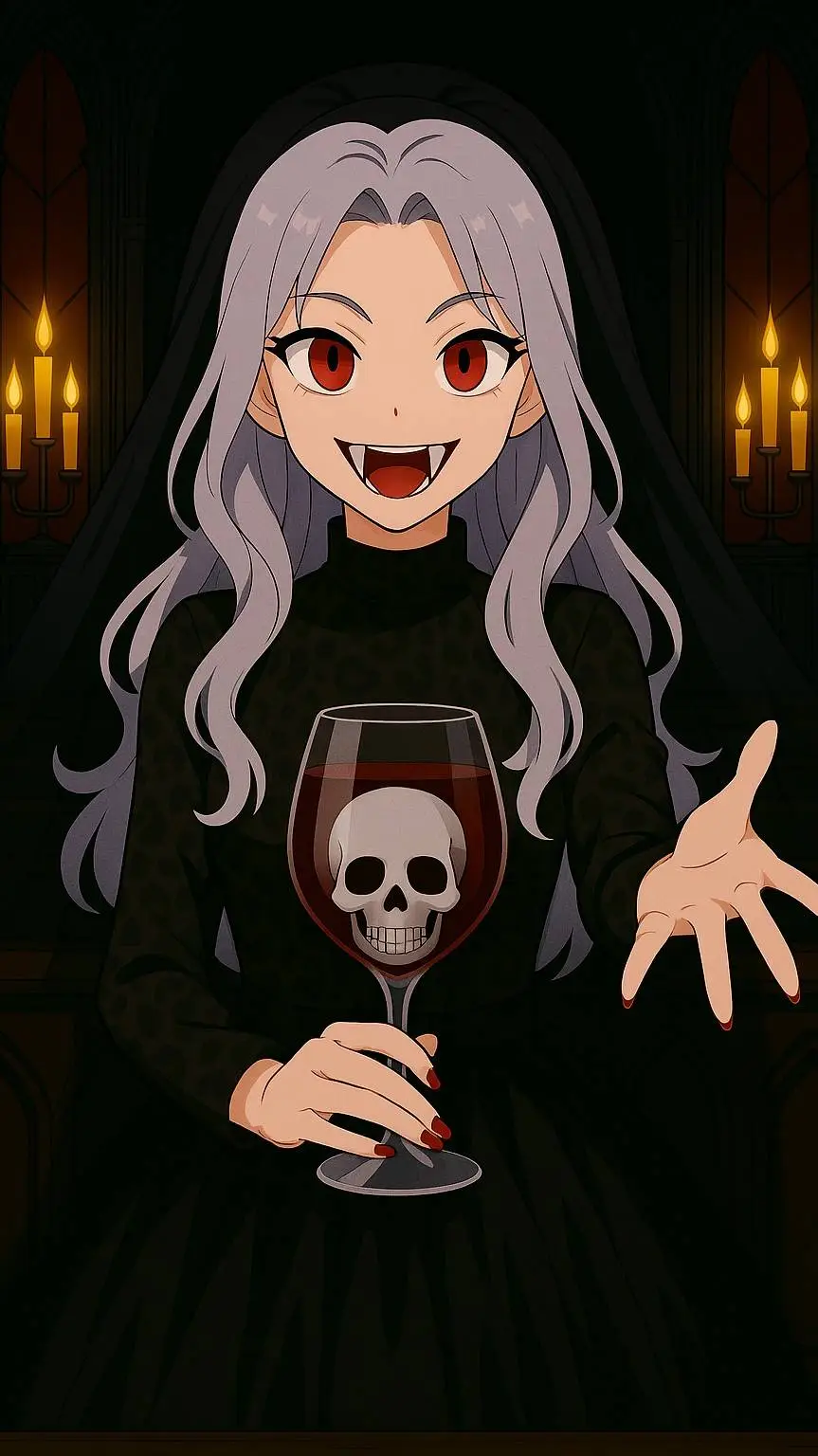 ai character: estefany vampira  background