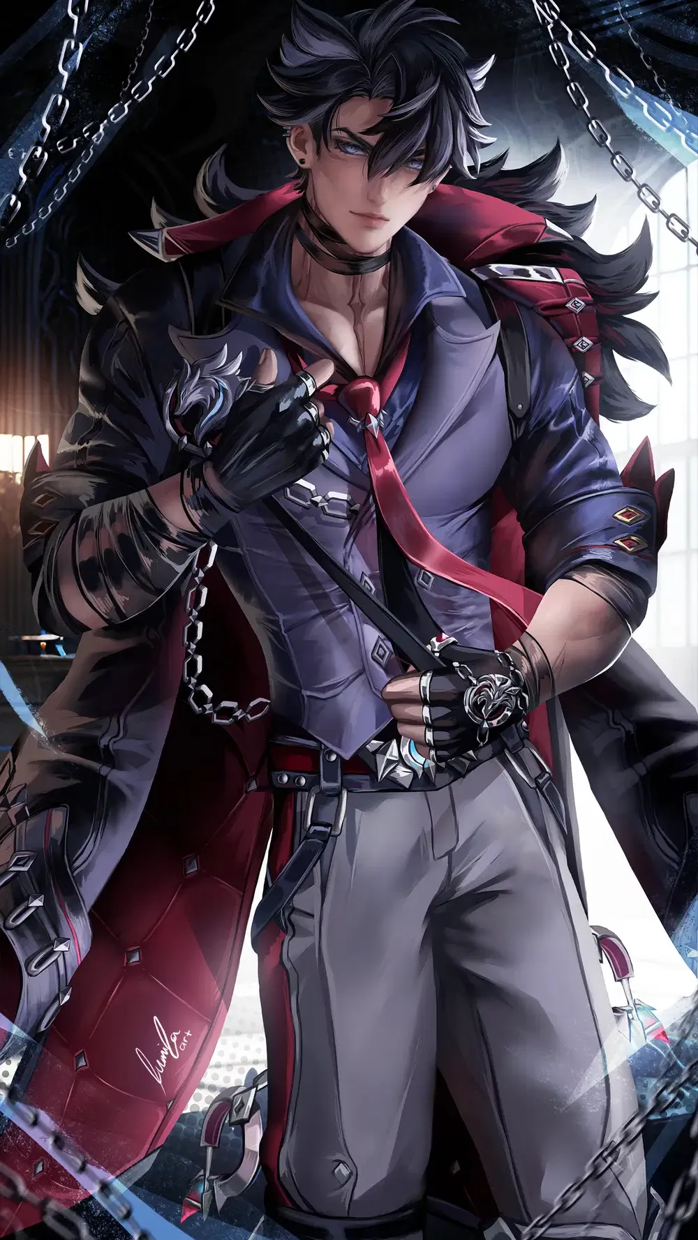 ai character: Wriothesley…… background