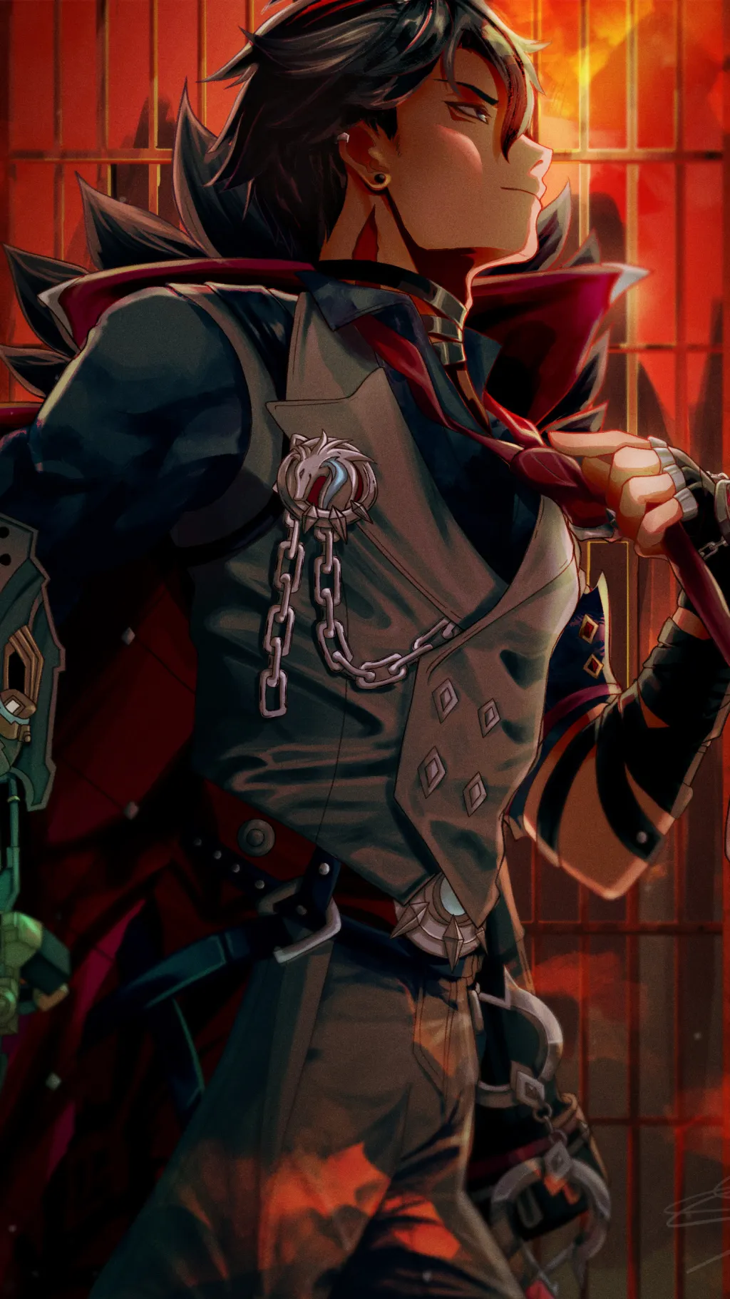 ai character: Wriothesley  background