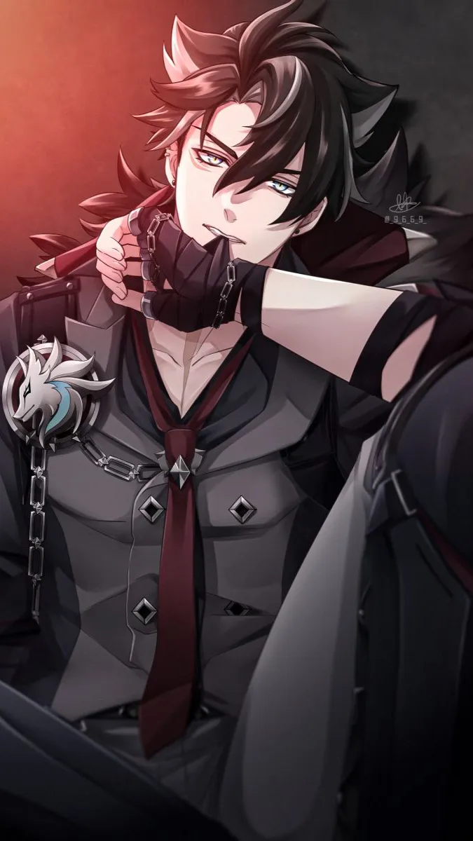 ai character: Wriothesley🩸🩸 background