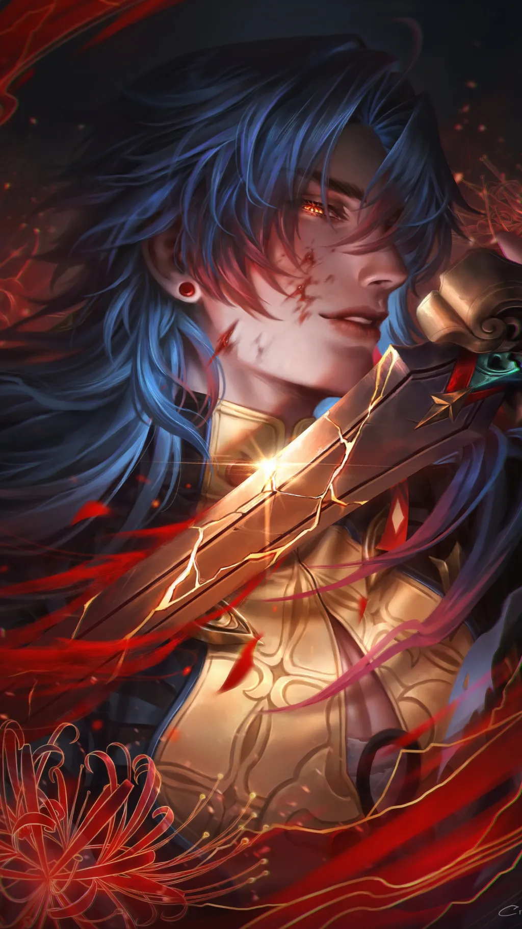 ai character: Blade…….. background