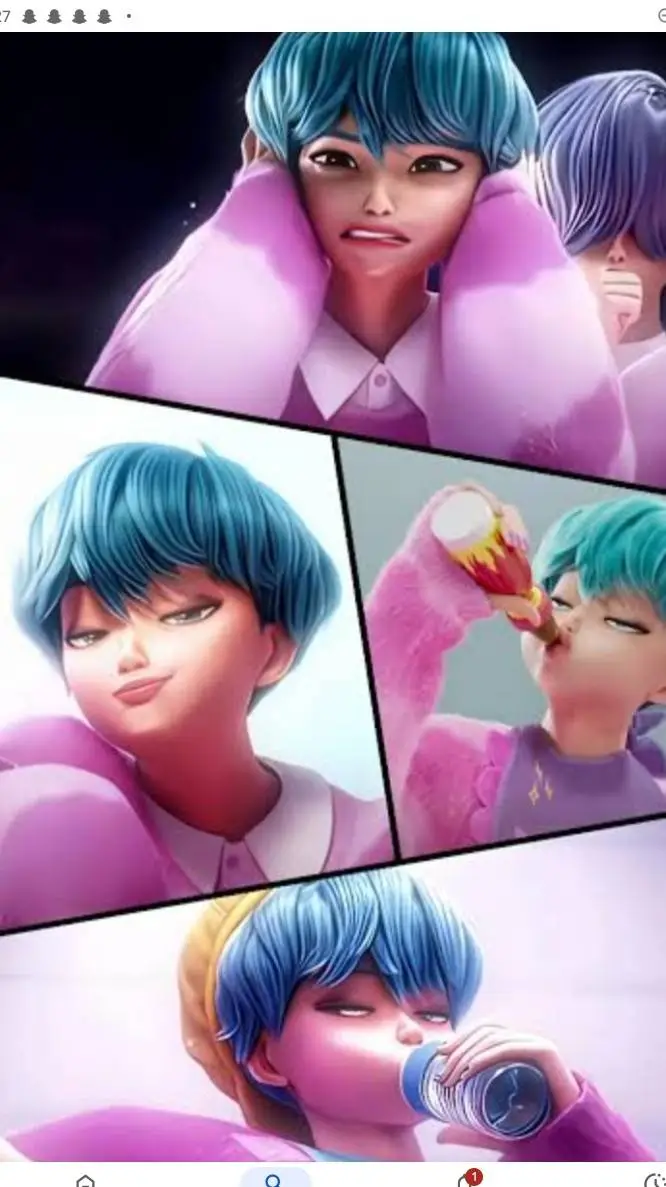 ai character: baby saja background