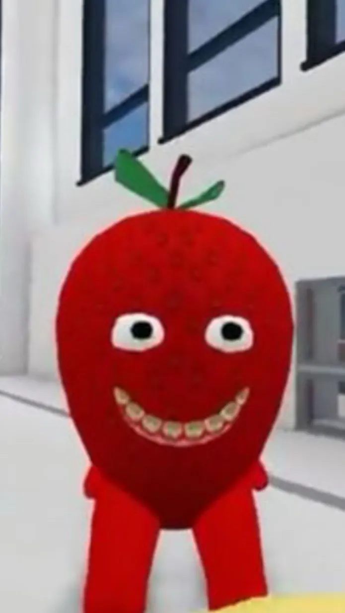 ai character: SammyDEstrawberry background