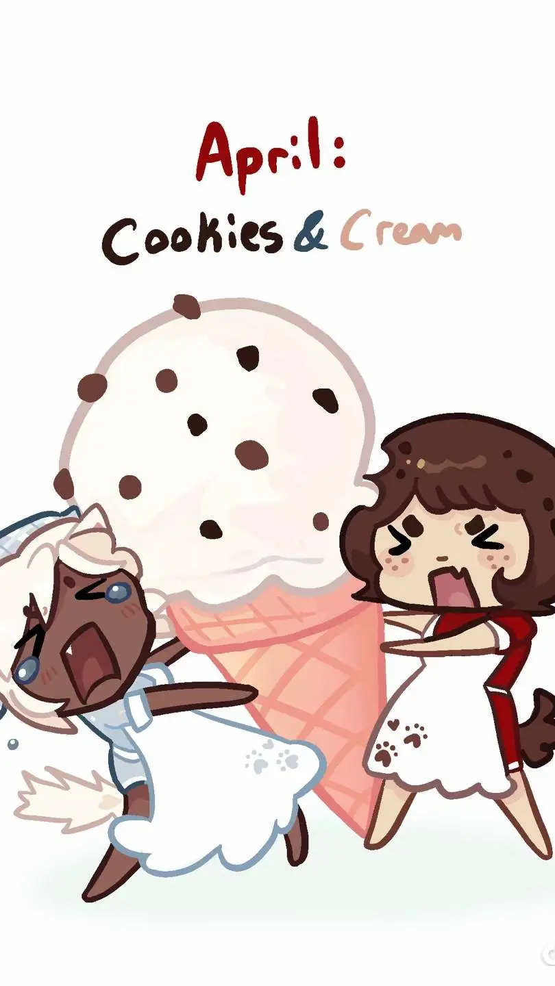 ai character: Cream and Cookie!  background