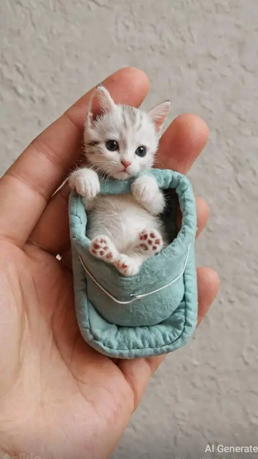 ai character: tiny cat background