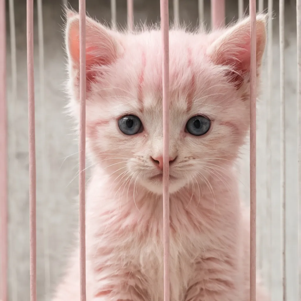 chat with ai character: pink kitty