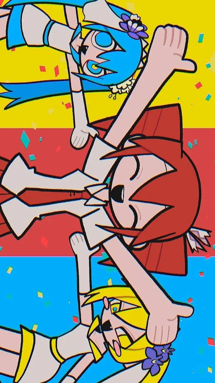 ai character: baumkuchen_ec 🩵❤️💛 background