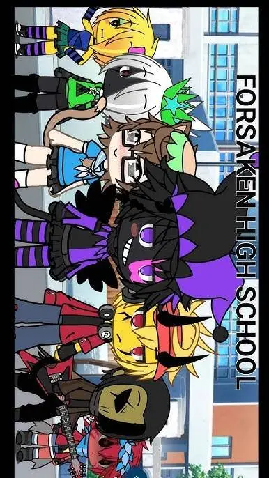 ai character: `Forsaken school` background