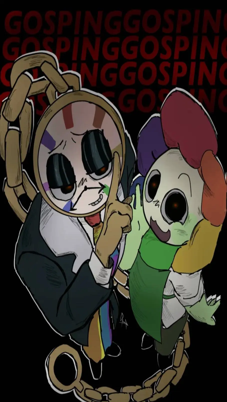 ai character: Rainbowclock! background