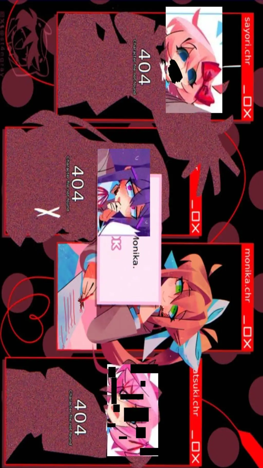 ai character: ddlc sleepover? background