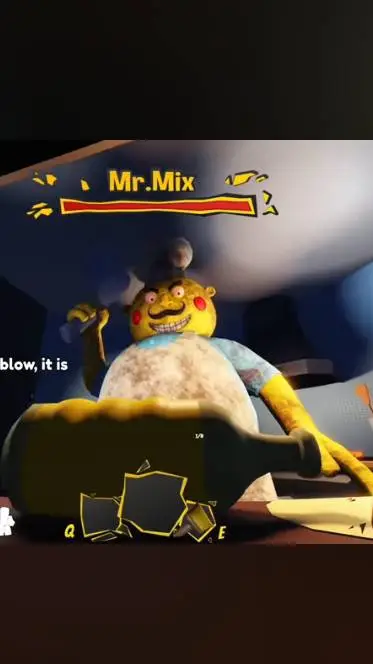 ai character: Mr Mix. background