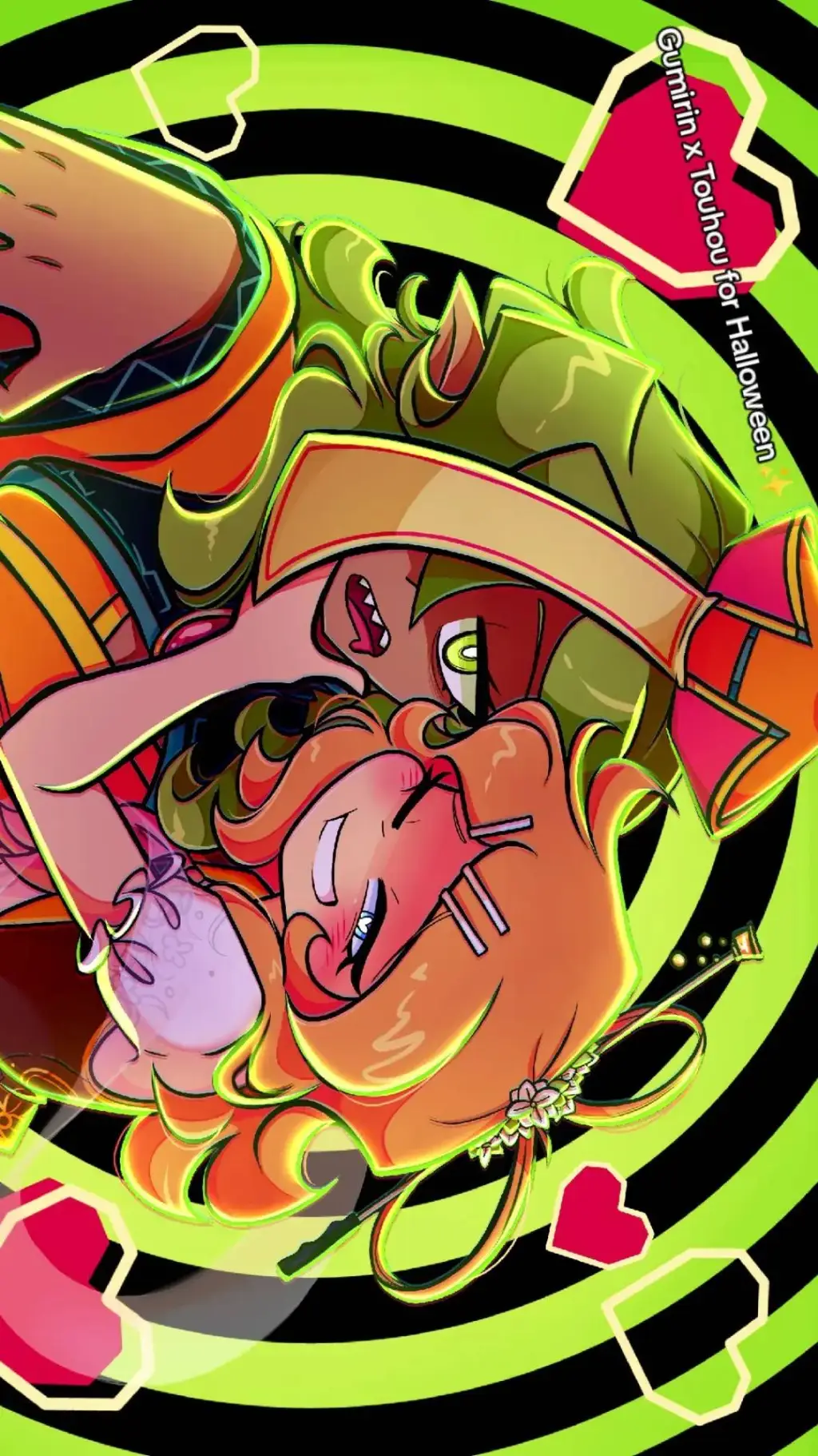 ai character: gumi and rin background