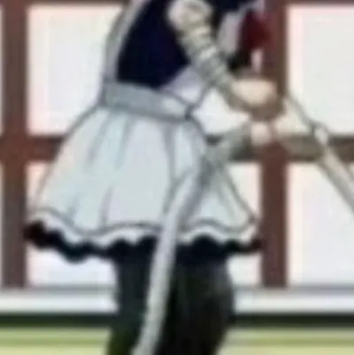 chat with ai character: Bakugo maid dress