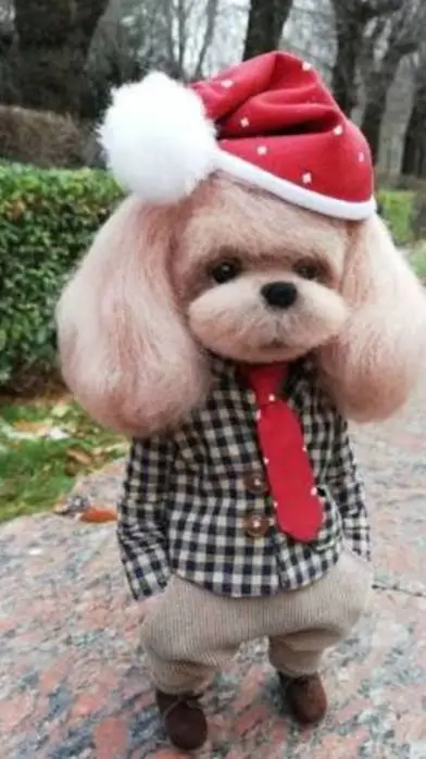 ai character: cute puppy background